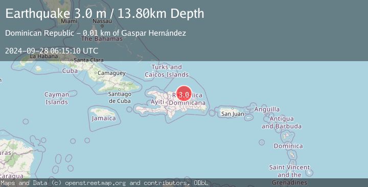 Map of DOMINICAN REPUBLIC REGION