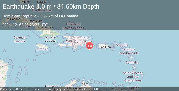 Map of DOMINICAN REPUBLIC REGION