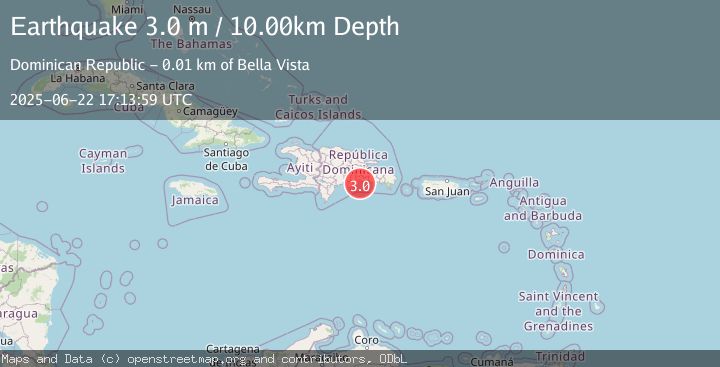 Map of DOMINICAN REPUBLIC REGION