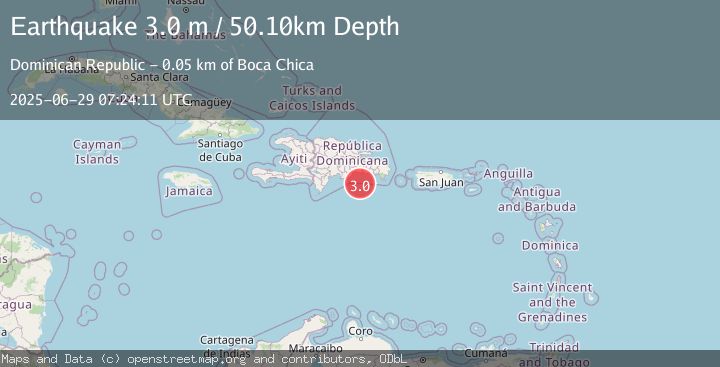 Map of DOMINICAN REPUBLIC REGION