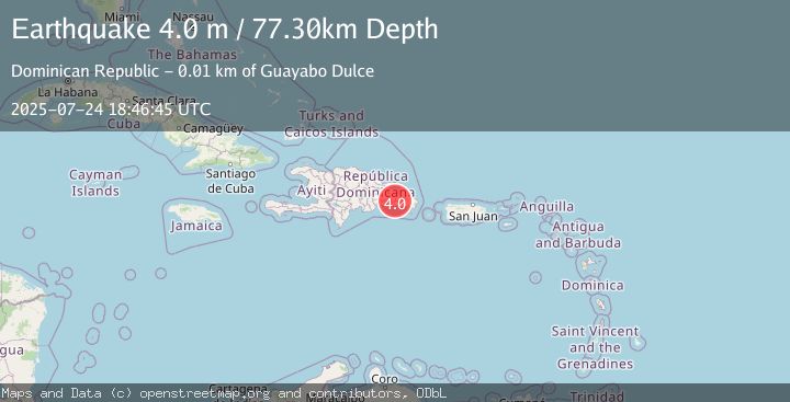 Map of DOMINICAN REPUBLIC