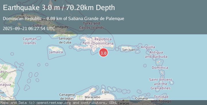 Map of DOMINICAN REPUBLIC REGION