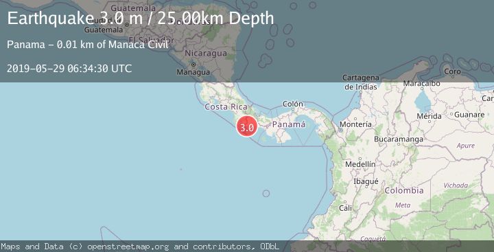 Map of PANAMA-COSTA RICA BORDER REGION