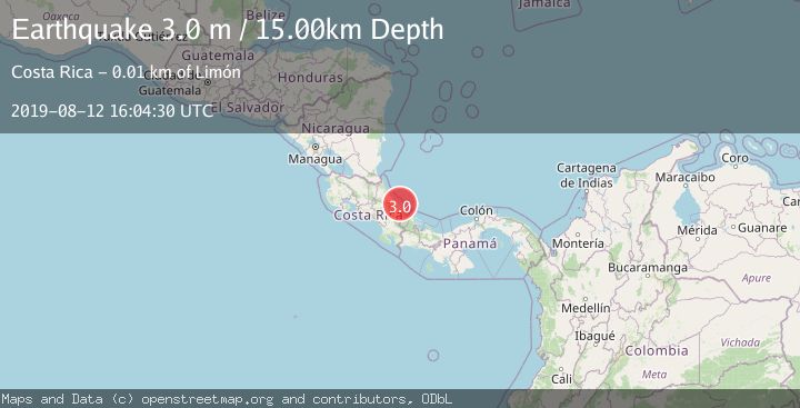 Map of PANAMA-COSTA RICA BORDER REGION