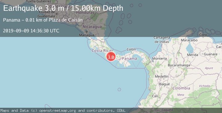 Map of PANAMA-COSTA RICA BORDER REGION