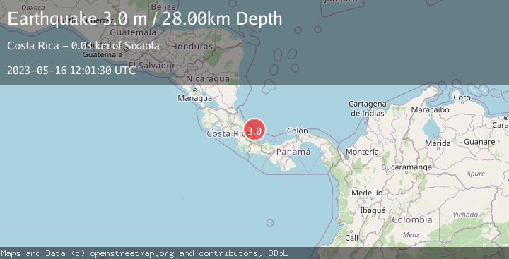 Map of PANAMA-COSTA RICA BORDER REGION