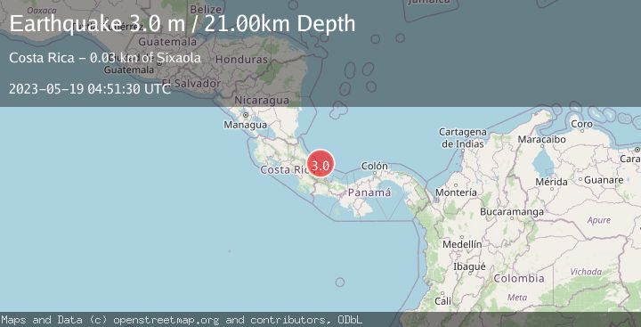 Map of PANAMA-COSTA RICA BORDER REGION
