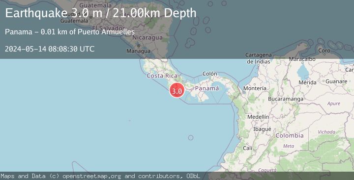 Map of PANAMA-COSTA RICA BORDER REGION
