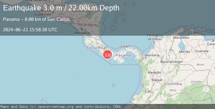 Map of PANAMA-COSTA RICA BORDER REGION