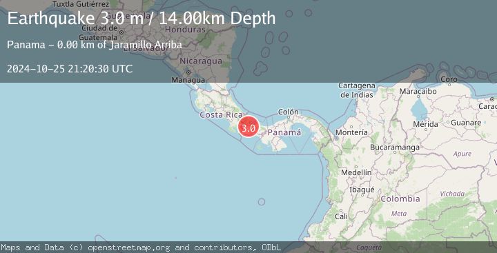 Map of PANAMA-COSTA RICA BORDER REGION