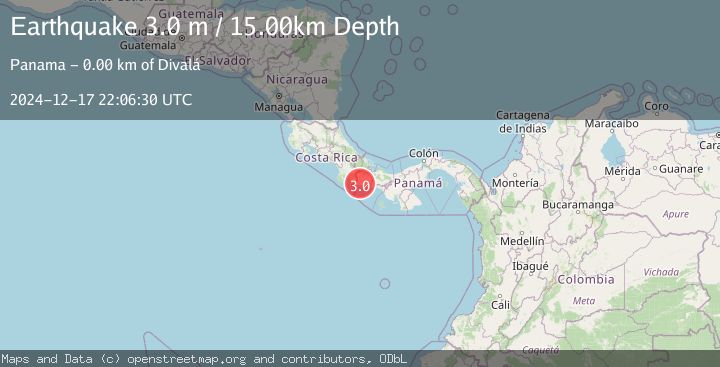 Map of PANAMA-COSTA RICA BORDER REGION