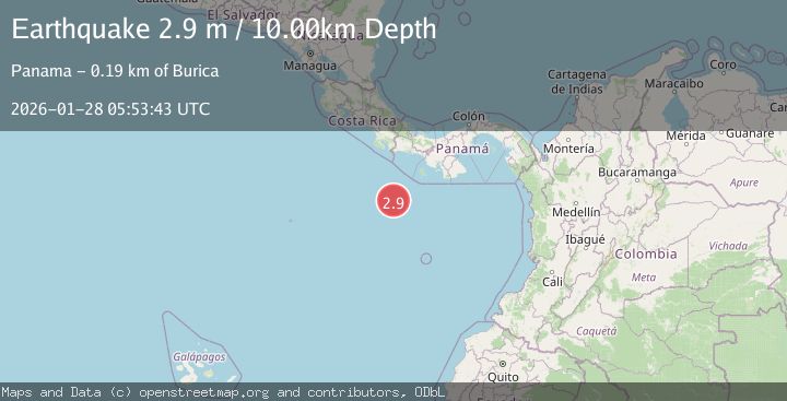 Map of SOUTH OF PANAMA