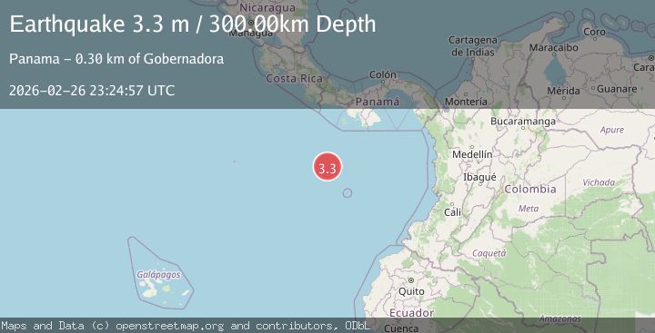 Map of SOUTH OF PANAMA