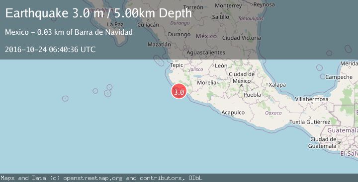 Map of OFFSHORE COLIMA, MEXICO