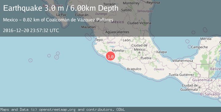 Map of MICHOACAN, MEXICO