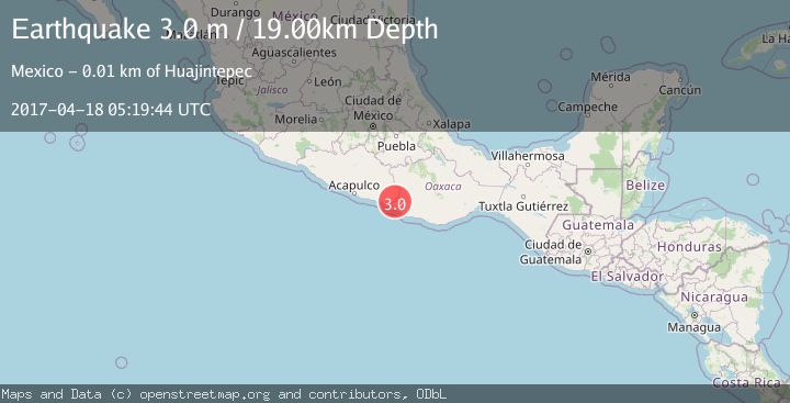 Map of OAXACA, MEXICO