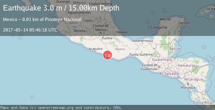 Map of OAXACA, MEXICO