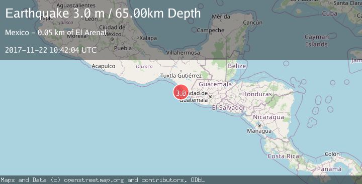 Map of OFFSHORE CHIAPAS, MEXICO