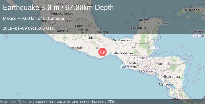 Map of OAXACA, MEXICO