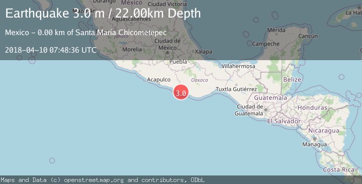 Map of OAXACA, MEXICO