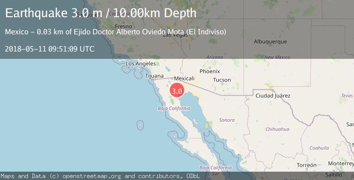 Map of BAJA CALIFORNIA, MEXICO