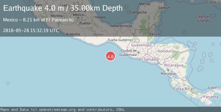 Map of OFF COAST OF CHIAPAS, MEXICO