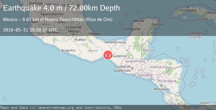 Map of CHIAPAS, MEXICO