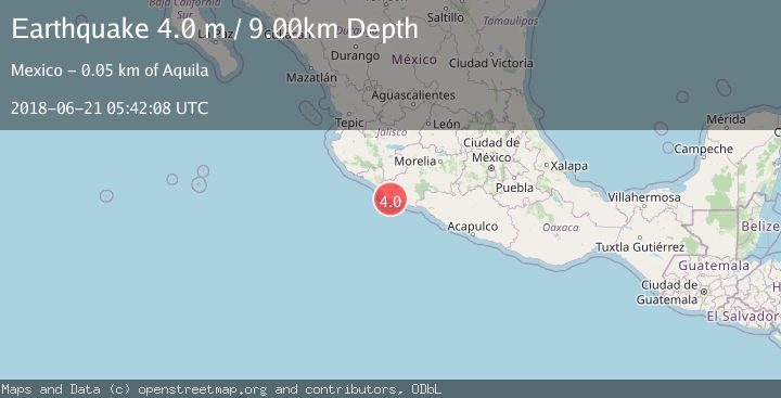 Map of MICHOACAN, MEXICO