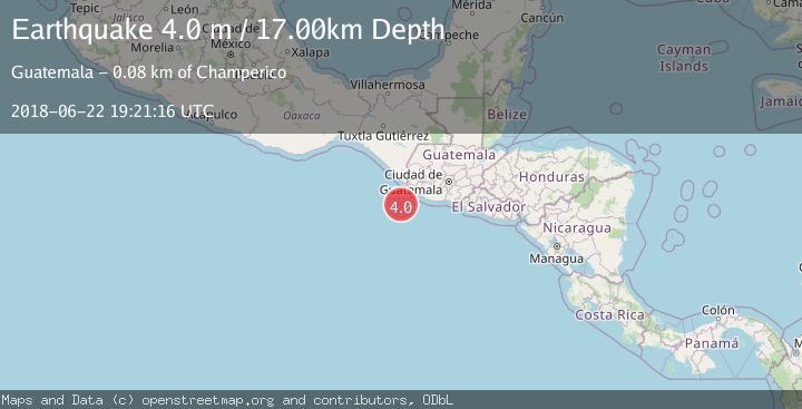 Map of OFFSHORE GUATEMALA