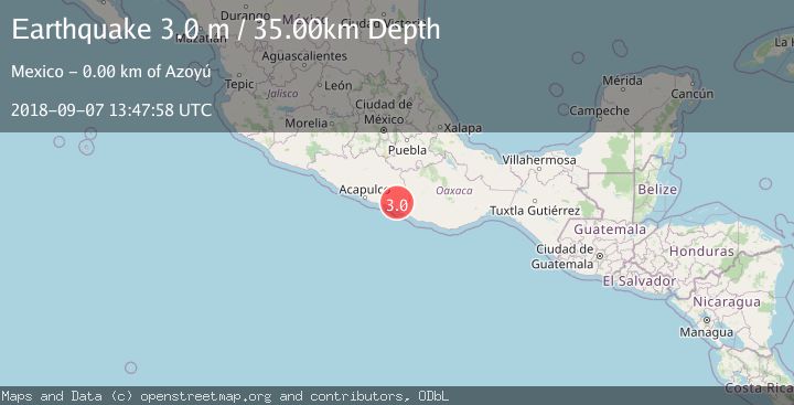 Map of GUERRERO, MEXICO