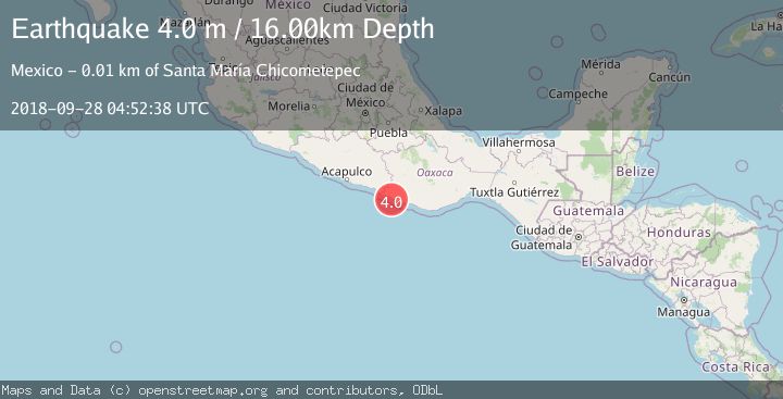 Map of OFFSHORE OAXACA, MEXICO