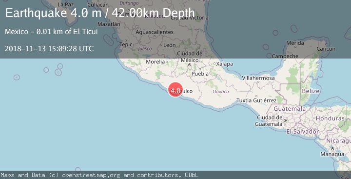 Map of GUERRERO, MEXICO
