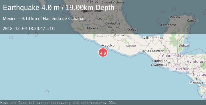 Map of OFF COAST OF GUERRERO, MEXICO