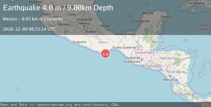 Map of OFFSHORE OAXACA, MEXICO