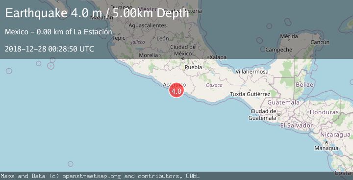 Map of GUERRERO, MEXICO