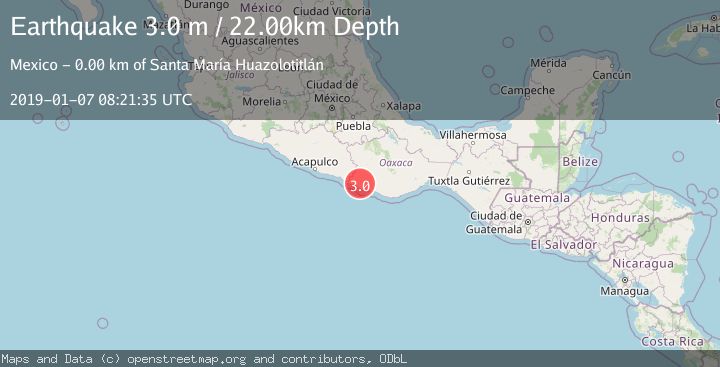 Map of OAXACA, MEXICO