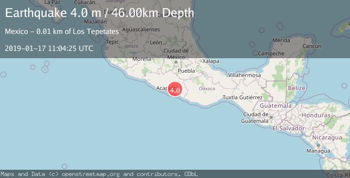 Map of GUERRERO, MEXICO