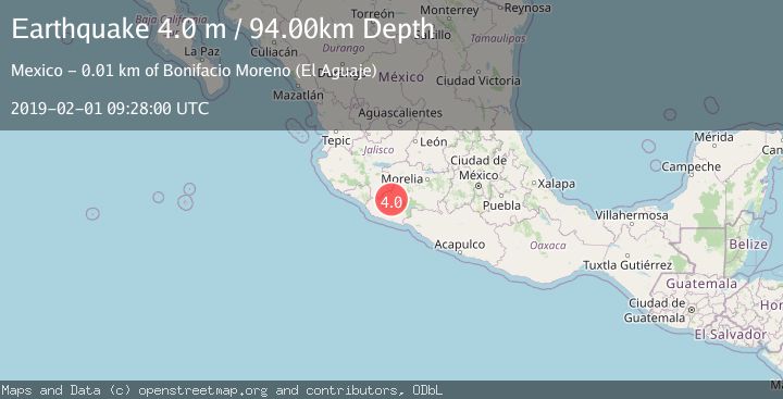 Map of MICHOACAN, MEXICO