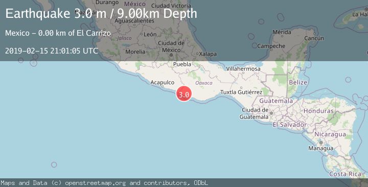 Map of OAXACA, MEXICO