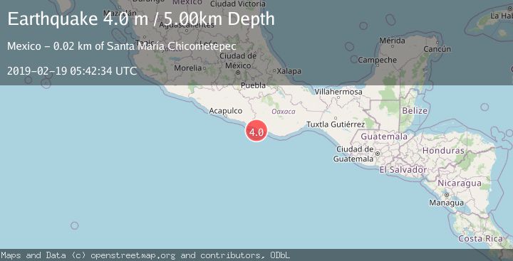 Map of OFFSHORE OAXACA, MEXICO