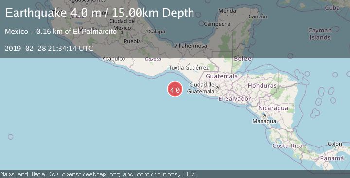 Map of OFF COAST OF CHIAPAS, MEXICO