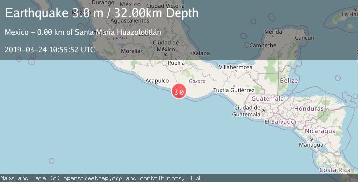 Map of OAXACA, MEXICO