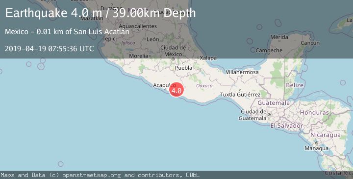 Map of GUERRERO, MEXICO