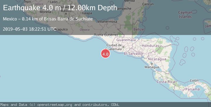 Map of OFF COAST OF CHIAPAS, MEXICO