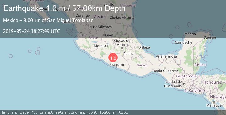 Map of GUERRERO, MEXICO