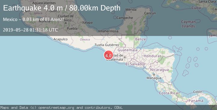 Map of OFFSHORE CHIAPAS, MEXICO