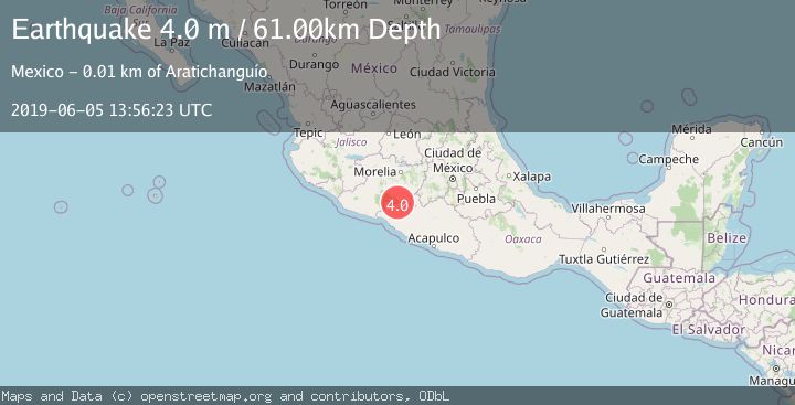 Map of MICHOACAN, MEXICO