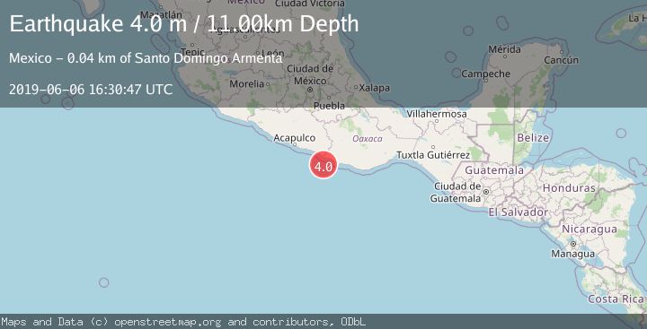 Map of OFFSHORE OAXACA, MEXICO