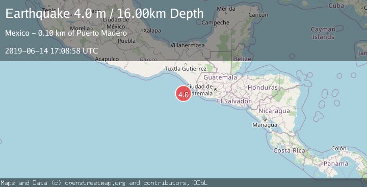 Map of OFFSHORE CHIAPAS, MEXICO
