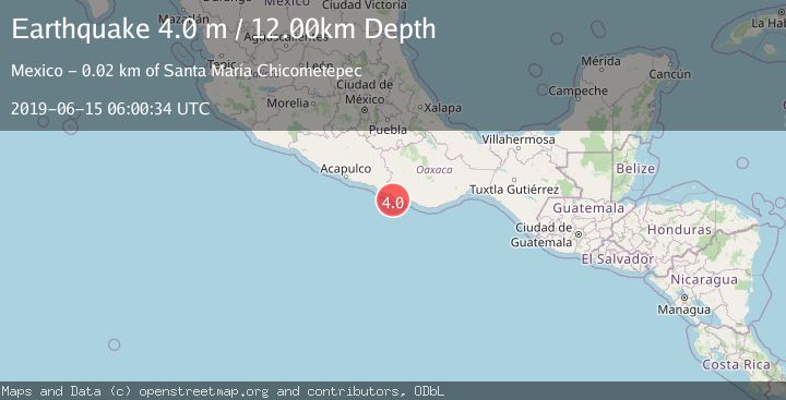 Map of OFFSHORE OAXACA, MEXICO